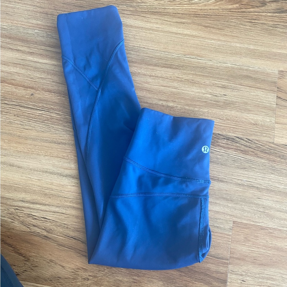 Lululemon In Movement Everlux Leggings Blue Size 2